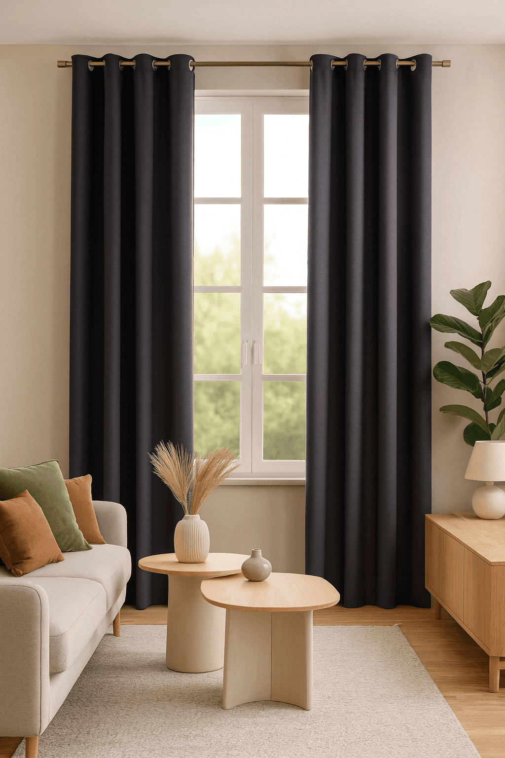 Zasłona welwetowa szara na przelotkach