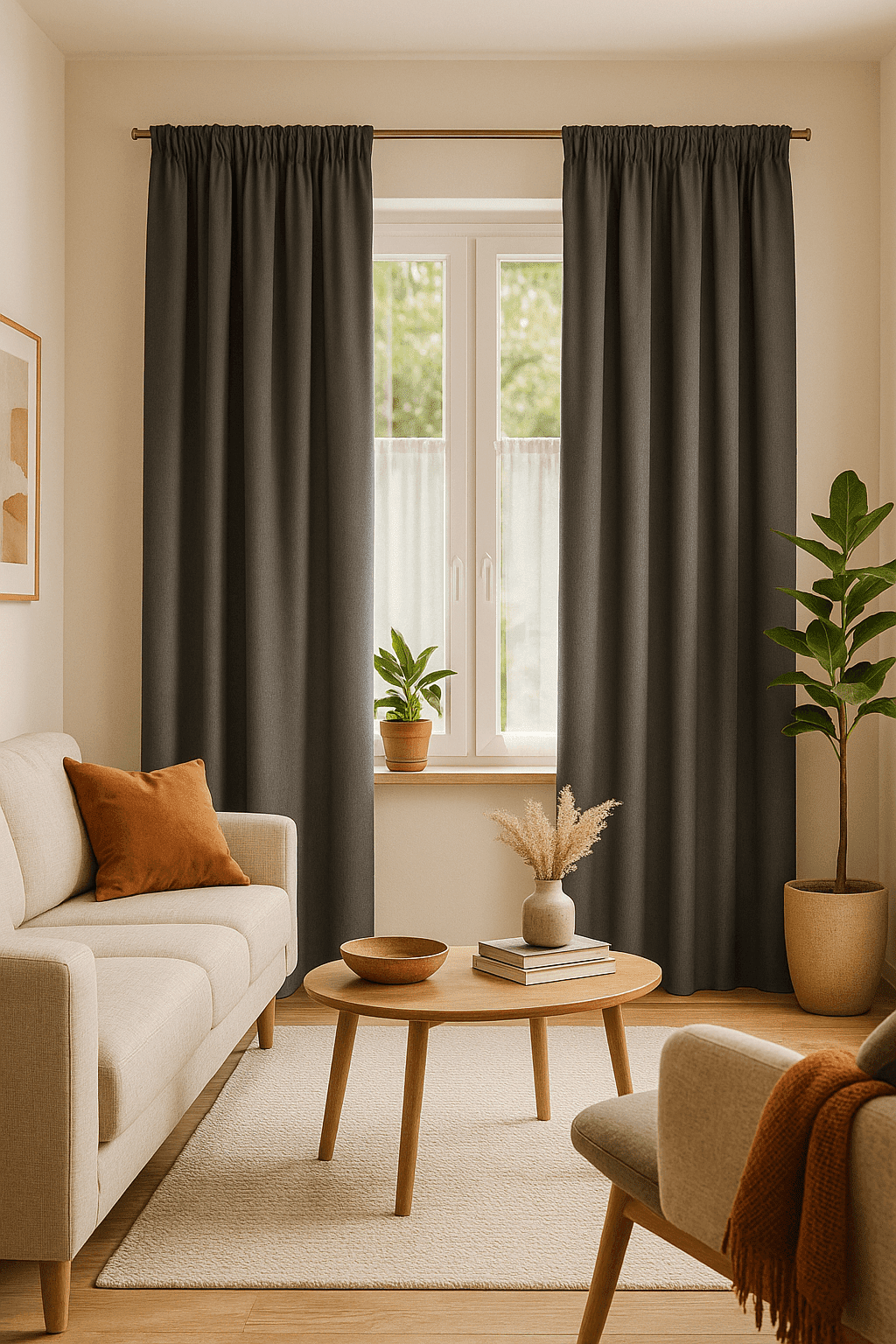 Zasłona zaciemniająca szara na taśmie